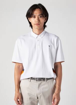 Polo coupe cintrée manches courtes blanc CAMBERABERO homme
