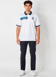Polo coupe droite manches courtes blanc CAMBERABERO homme