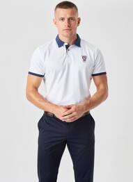 Polo coupe droite manches courtes blanc CAMBERABERO homme