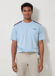 T-shirt coupe droite manches courtes bleu CAMBERABERO homme