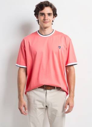 T-shirt coupe droite manches courtes orange CAMBERABERO homme