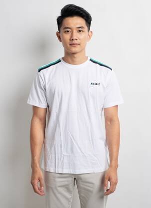 T-shirt coupe cintrée manches courtes blanc CAMBERABERO homme