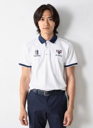 Polo coupe droite manches courtes blanc CAMBERABERO homme