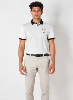 Polo coupe droite manches courtes gris CAMBERABERO homme