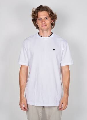 T-shirt broderie manches courtes blanc CAMBERABERO homme