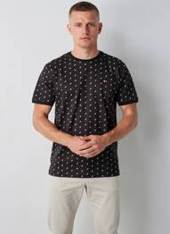 T-shirt coupe droite manches courtes noir CAMBERABERO homme