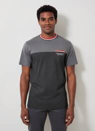 T-shirt stretch manches courtes gris CAMBERABERO homme