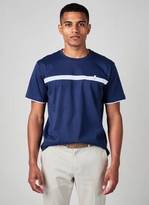T-shirt coupe droite manches courtes bleu CAMBERABERO homme