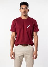 T-shirt stretch manches courtes rouge CAMBERABERO homme