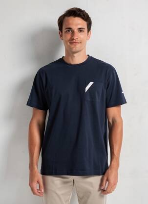 T-shirt stretch manches courtes bleu CAMBERABERO homme