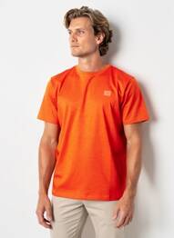 T-shirt stretch manches courtes orange CAMBERABERO homme