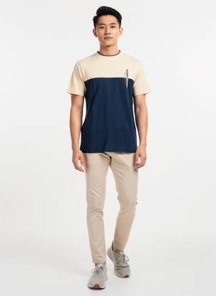 T-shirt stretch manches courtes bleu CAMBERABERO homme