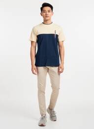 T-shirt stretch manches courtes bleu CAMBERABERO homme