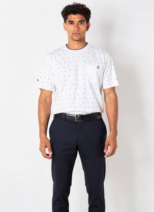 T-shirt stretch manches courtes blanc CAMBERABERO homme