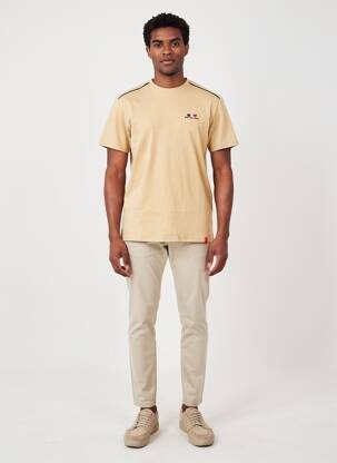 T-shirt stretch manches courtes beige CAMBERABERO homme