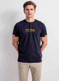 T-shirt coupe droite manches courtes bleu CAMBERABERO homme