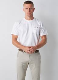 T-shirt stretch manches courtes blanc CAMBERABERO homme