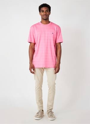 T-shirt coupe droite manches courtes rose CAMBERABERO homme