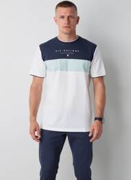 T-shirt broderie manches courtes blanc CAMBERABERO homme