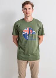 T-shirt coupe cintrée manches courtes vert CAMBERABERO homme