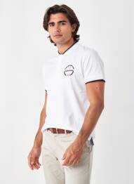T-shirt stretch manches courtes blanc CAMBERABERO homme