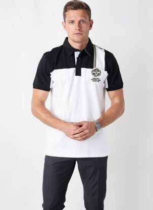 Polo coupe droite manches courtes noir CAMBERABERO homme