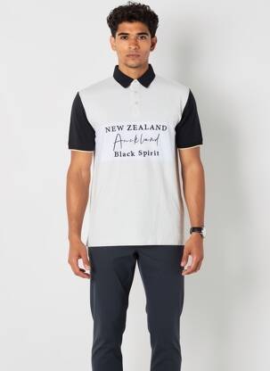 Polo coupe droite manches courtes noir CAMBERABERO homme