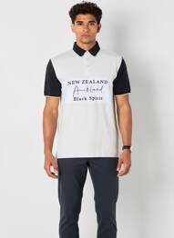 Polo coupe droite manches courtes noir CAMBERABERO homme
