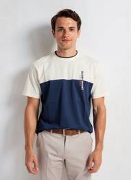 T-shirt coupe droite manches courtes beige CAMBERABERO homme