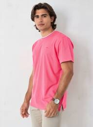 T-shirt coupe cintrée manches courtes rose CAMBERABERO homme