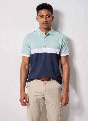 Polo tissage jersey manches courtes vert CAMBERABERO homme