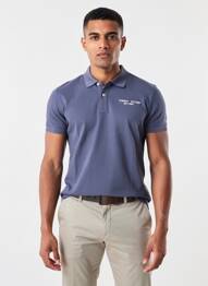 Polo stretch manches courtes bleu TOMMY HILFIGER homme