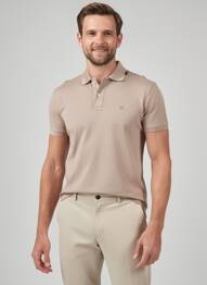 Polo stretch manches courtes marron HACKETT homme