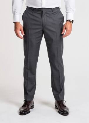 Pantalon slim tissage chiné taille normale gris FACONNABLE homme