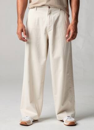 Pantalon large poches taille normale beige WRANGLER homme
