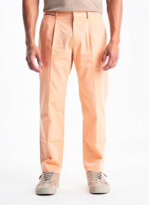 Pantalon chino stretch taille normale orange TOMMY HILFIGER homme