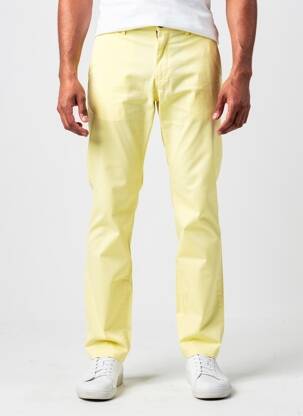 Pantalon chino stretch taille normale jaune TOMMY HILFIGER homme