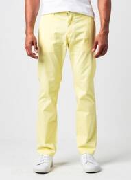 Pantalon chino stretch taille normale jaune TOMMY HILFIGER homme