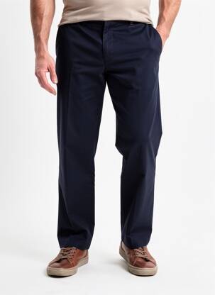 Pantalon chino stretch taille normale bleu HACKETT homme