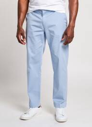 Pantalon chino stretch taille normale bleu HACKETT homme