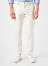 Pantalon chino stretch taille normale blanc HACKETT homme