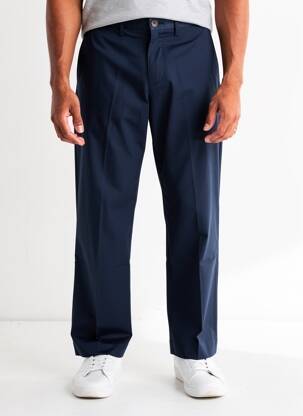 Pantalon chino poches taille normale bleu TOMMY HILFIGER homme
