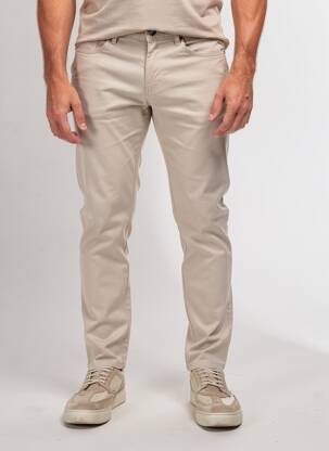 Pantalon slim stretch taille normale beige HACKETT homme