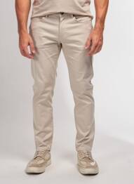 Pantalon slim stretch taille normale beige HACKETT homme