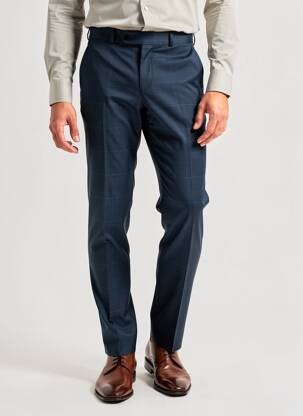 Pantalon slim stretch taille normale bleu IKKS homme