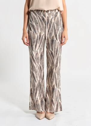 Pantalon droit stretch taille normale beige ESCORPION femme