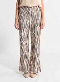 Pantalon droit stretch taille normale beige ESCORPION femme