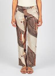 Pantalon droit stretch taille normale beige ESCORPION femme