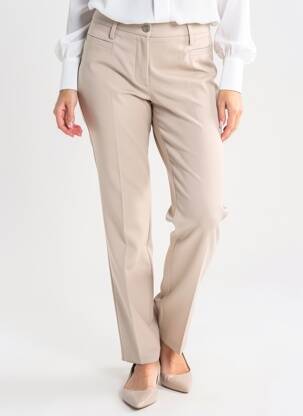 Pantalon slim taille élastique taille normale beige ATELIER GARDEUR femme