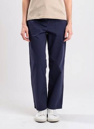 Pantalon chino tissage popeline taille normale bleu ARMOR LUX femme